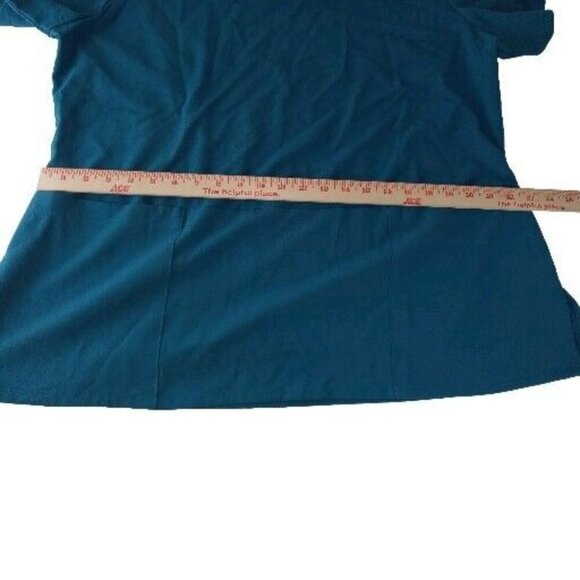 GREY'S ANATOMY Women's Blue Three Pocket  Scrub Top size 2X - Picture 4 of 10